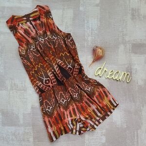 BCBG Max Azria Women's XS Orange Romper